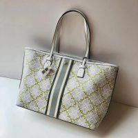 2023 new Tor T Monogram 2 Sizes Vine Pattern Zipper Tote Bag