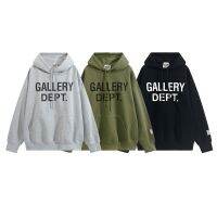 เทรนด์ไฮสตรีทของฤดูใบไม้ร่วงฤดูหนาวใหม่คือ Mei Chao GALLERY DEPT ตัวตลกแบบหดได้ Hooded Fleece ชายโสดและหญิง