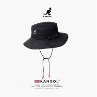 Kangol ที่หมวกเดินป่าอเนกประสงค์จิงโจ้หมวกลายการ์ตูนใหม่หมวกบัคเก็ตบุรุษและหมวกแบบคาดสำหรับผู้หญิง