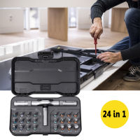 【จัดส่งภายในประเทศ】♬ 25pcs 24 in 1 Multipurpose Screwdriver Bit Set Magnetic Labor Saving Hex Head