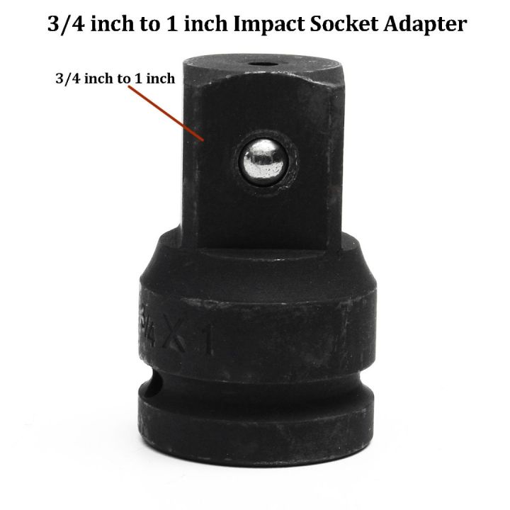 2018-new-quality-black-3-4-to-1-inch-drive-air-impact-socket-reducer-adapter-heavy-duty-ratchet