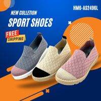 [มาใหม่ล่าสุด เท่ห์] รองเท้าผ้าใบ  IQ Shoes แบบสวม-สลิปออน มี3 สี รหัสHM6-AS2496L