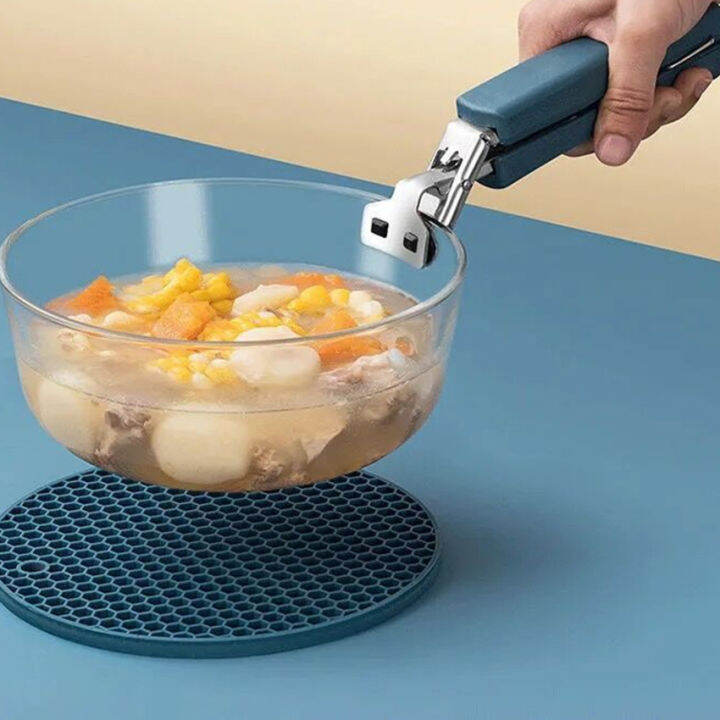 1PC Stainless Steel Clip Bowl Clip Tray Bowl Holder Hair Claws Clip