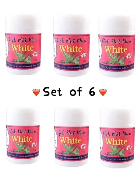 ( SET OF 6 ) Gel Hut Mun White & Black Heads Remover | Lazada PH