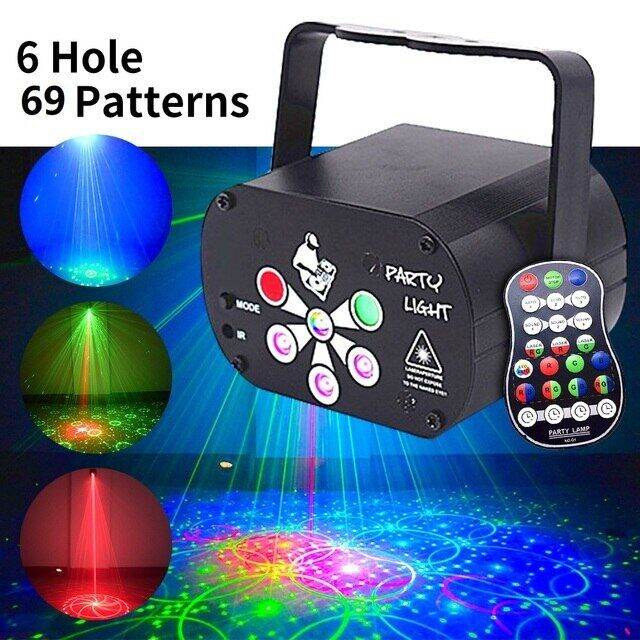Led Dj Laser Party Light Northern Lights Aurora Pattern USB Strobe