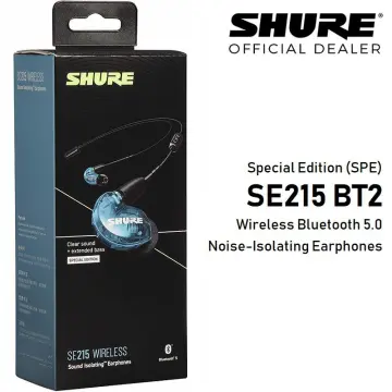 Shure se215 wireless earphone with online bt2