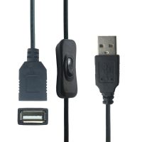 Kabel USB 30cm USB 2.0 A Male ke A Female kabel ekstensi dengan kabel ON OFF