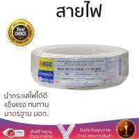 สายไฟ สายไฟฟ้า คุณภาพสูง  สายไฟ THW 60227 IEC01 BCC 1X1.5SQ.MM 100 ม. ขาว | BCC | THW60227IEC01 1X1.5SQ นำกระแสไฟได้ดี ทนทาน รองรับมาตรฐาน มอก. Electrical Wires จัดส่งฟรี Kerry ทั่วประเทศ