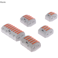 Renk 2/3/4/5/8วิธีที่สามารถนำกลับมาใช้ใหม่ได้ Spring LEVER Terminal BLOCK สายไฟสายไฟสายไฟ