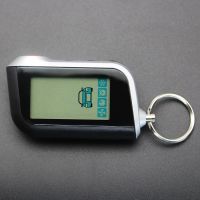 A63 Vertical LCD Remote Control Keychain For Russian Starline A63 Two Way Car Burglar Alarm System Key Chain Fob