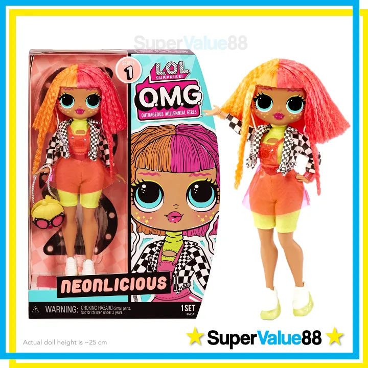 Original LOL Surprise! OMG Series 1 Neonlicious Fashion Doll (2022  Rerelease Version), with Fashions, Doll Stand and Accessories | Lazada PH