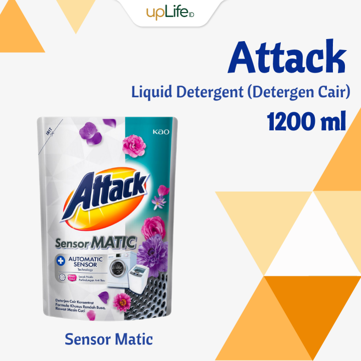 ATTACK Sensor Matic Deterjen Cair Semua Jenis Mesin Cuci 1200ml ...