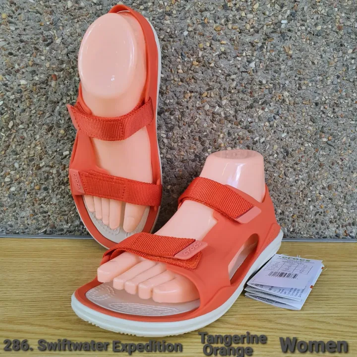 ONHAND Crocs 286. Swiftwater Expedition Sandals Women Tangerine Orange  Authentic | Lazada PH