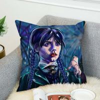 (All inventory) Wednesday pillow Adams car sofa pillowcase home decoration cushion cover 45 * 45 short plush pillowcase (contact information) The seller to support free customization. The pillow is designed with double-sided printing.