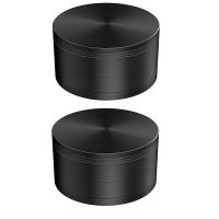 2X 3 Inch Spice Herb Grinder Zinc Alloy Grinder Metal Grinders with Pollen Collector Pepper Spice Grinder