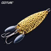 Goture 1ชิ้นล่อตกปลาโลหะช้อน Spinnerbait คู่หมุนฮาร์ดประดิษฐ์เหยื่อ24กรัมเลื่อมหมุนล่อสำหรับหอกเบสปลาเทราท์