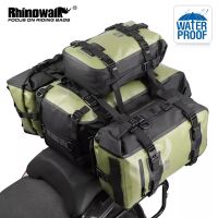 【LZ】 Rhinowalk Motorcycle Tail Bag 100  Waterproof Large Capacity Motor Side Seat Pack Multifunction Travel Luggage Case 1 piece sale