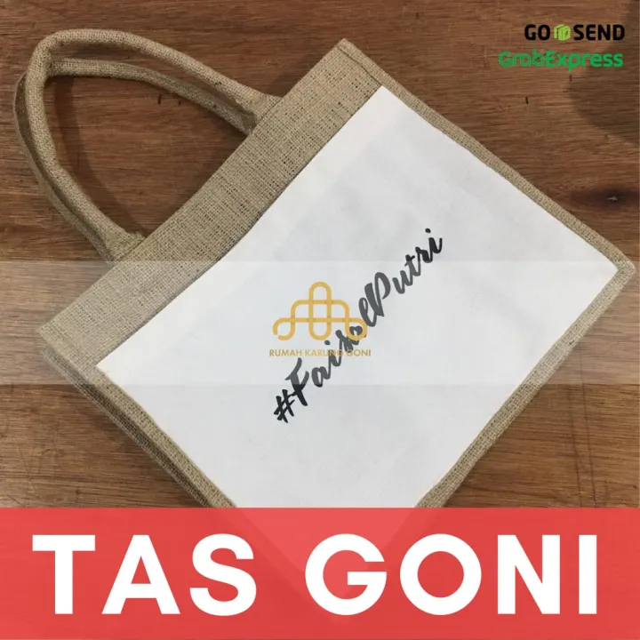 Tas Goni Bisa Custom Nama Tas Goni Burlap Bag Lazada Indonesia