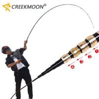 Adjustable Positioning Length Fishing Rod 3.6M-7.2M Telescopic Ultra-Short Carbon Spinning Ultra Hard Stream Pole