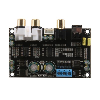1 PCS CS8416 CS4398 Digital Interface DAC Decoder Board 24Bit 192K SPDIF Coaxial Optical Fiber to AUX for Amplifier TV