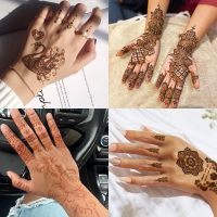 ‘；【-【 30Pcs Tattoo Stickers Henna Flash Tattoo Sticker  Temporary Tattoo Body Arm Art Metallic False Waterproof Tattoos Stickers