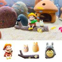 【cw】 Aquarium decoration fish tank cartoon characters little girl holding corn aquarium floating