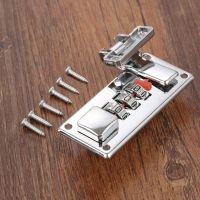 【YF】 1 Set Silver Password Lock Latch Jewelry Wooden Box Fixed Handmade Luggage Suitcase Coded Locks Furniture Hardware 65x29mm