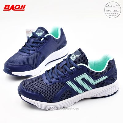 BAOJI Running ของแท้ 100%  รองเท้าวิ่ง รองเท้าออกกำลังกาย  รุ่น BJW566 (ดำ/ กรม/ชมพู) ไซส์ 37-41