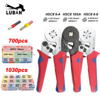 Tubular terminal crimping tools mini electrical pliers HSC8 10SA6-4 0.25-10mm2 23-7AWG 6-6A 0.25-6mm2 high precision clamp set