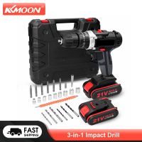 KKMOON 3 in 1 Electric Percussion Drill Mini Screwdriver Adjustment 25 Gears of Torques Drilling Machine Woodworking Tools