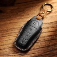 ✢ ฝาครอบกุญแจรถ Smart Remote Key Case สำหรับ BYD Tang DM 2018 กระเป๋าใส่กุญแจอุปกรณ์เสริมอัตโนมัติพวงกุญแจพวงกุญแจ Key Covers