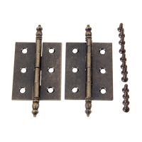 【LZ】vfvixy 2sets Crown Head Hinges 6 holes Antique Bronze 55mmx39mm Vintage Jewelry Box Gift Decor Door Cabinet Cupboard Furniture Hardware