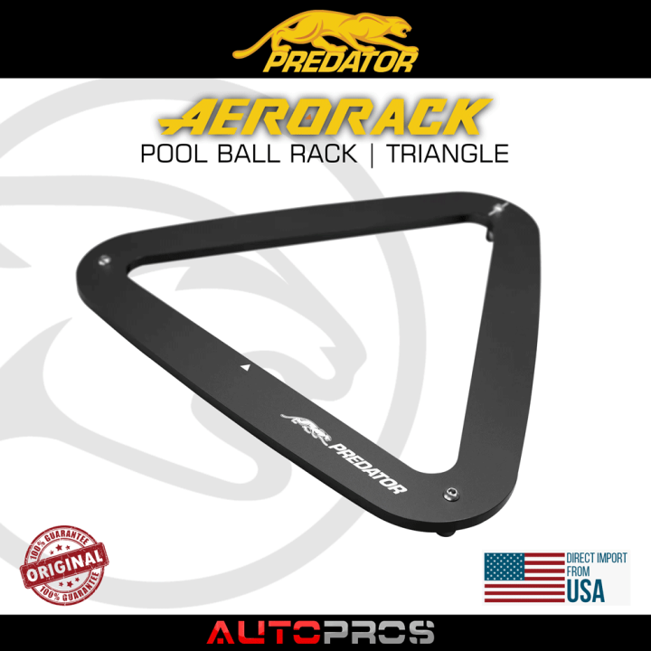 PREDATOR AeroRack Billiard Pool Ball Rack Triangle Black Lazada PH