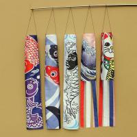 70/140cm Japanese Carp Spray Windsock Streamer Fish Flag Koinobori Kite Cartoon Fish Colorful Windsock Carp Wind Sock Flag 140cm