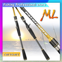 【NYA】7.0ft/8.0ft ML Spinning/Baitcasting เบ็ดตกปลาคาร์บอนไฟเบอร์เบ็ดตกปลาประสิทธิภาพสูง Ultralight เบ็ดตกปลาน้ำทะเล/แท่งน้ำจืดเบ็ดตกปลาคันเบ็ดกลางแจ้ง Perala