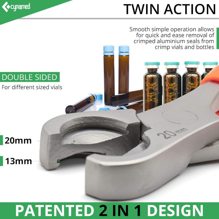 cynamed-twin-action-decapper-pliers-perfect-for-decapping-13mm-and-20mm-crimped-vials-and-bottles