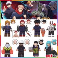 magitf 【New】Jujutsu Kaisen Minifigures Kugisaki Nobara Geto Suguru Mahito Itadori Yuji Gifts Figures WM6139