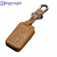 dfgvedvg jingyuqin 5 Buttons For Toyota Previa Smart Key Holder Protector Leather Remote Control Car Keychain Key Cover Case Protector