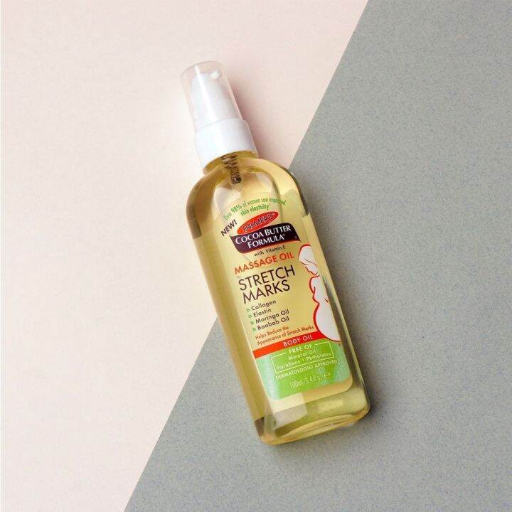 [PREORDER] COCOA BUTTER FORMULA MASSAGE BODY OIL FOR STRETCH MARKS 100ML BY PALMER'S