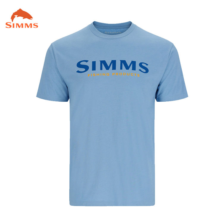 simms-เสื้อตกปลาผู้ชายฤดูร้อนกลางแจ้งแขนสั้นเสื้อตกปลาเครื่องแต่งกายปลา-sun-protection-breathable-ตกปลาเสื้อผ้า