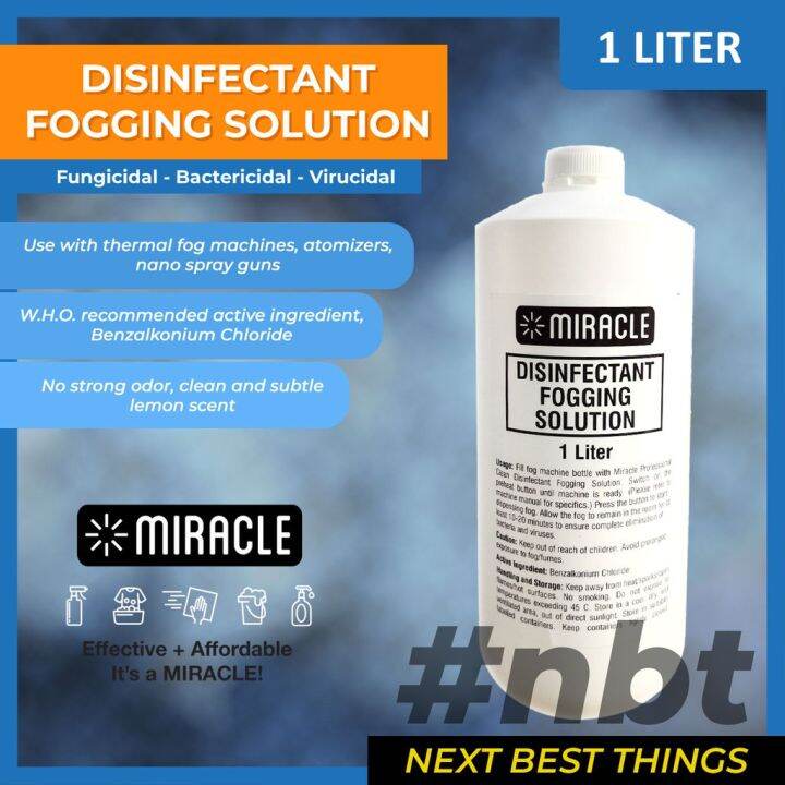 practical Miracle Disinfectant Fog Solution / Fogging Solution (Lemon ...