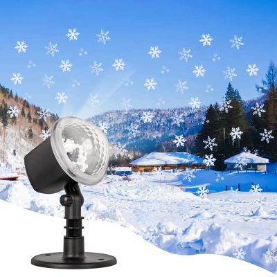 Christmas Projector Lights Outdoor Snowflakes Projector LED Christmas Lights Waterproof Projector Stage Light()