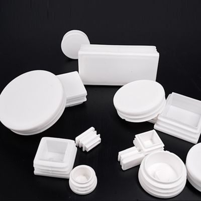 10pcs Round pipe plug White Plastic tube end cap Anti Slip Alloy ladder chair Furniture Leg Blanking hole dust cover Feet