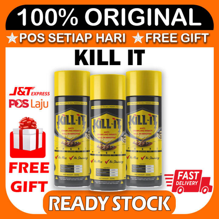 Kill it Spray Serangga Kereta Penuh Lipas Semut Dalam Kereta Bunuh