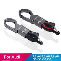 car Key chain fiber keychain for audi a4 b5 b6 b8 b9 a6 c5 c6 c7 c8 q3 q5 q7 Car Accessories