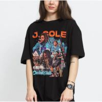 Vintage J Cole Crooked Smile ShirtHip Hop Rap เสื้อ Outkast Rapper ShirtConcert สีดำผู้ชาย Vintage 90s ShirtDreamvilleS-5XL