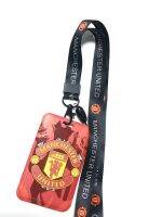 MAN U   ที่ใส่บัตร ซองใส่บัตร ที่ใส่บัตร พร้อมสายคล้องคอ(2cm) ลาย แมน ยูไนเต็ด แดง สายดำ   สำหรับบัตร 5.5x8.5cm  (body 7x11cm)  สวยงาม น่าใช้งาน   by  NOEYNEST