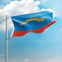 Flag Of Murmansk Oblast 3* 5FT 90*150CM Flags Federal Subjects Russia Custom Logo Indoor Outdoor Decoration  Banners Polyester  Power Points  Switches