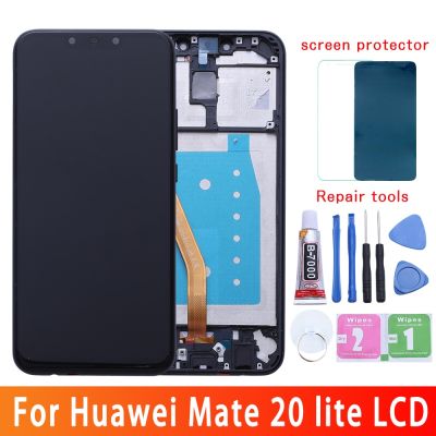 6.3 "จอแอลซีดีสำหรับ Huawei Mate 20ไลท์จอแสดงผลหน้าจอสัมผัสทดแทนสำหรับ Huawei Mate 20 Lite Display Maimang 7 Sne-al00แอลซีดี