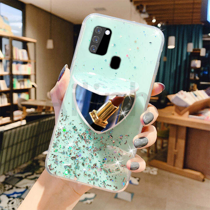 เคสโทรศัพท์-samsung-galaxy-m11-m31-m21-m12-m33-5g-เคส-m53-m23ใสซิลิโคน-tpu-ลายดาวกากเพชรกรอบด้านหลังป้องกันนิ่ม